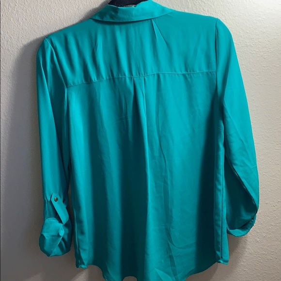 Green women’s top zip up - Picture 3 of 4